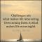Challenges Make Life Interesting