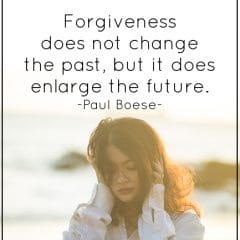 Forgiving Enlarges The Future