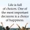 Happiness In Life Is A Choice