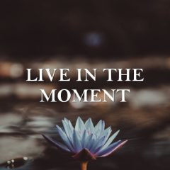 Learn To Live In The Moment